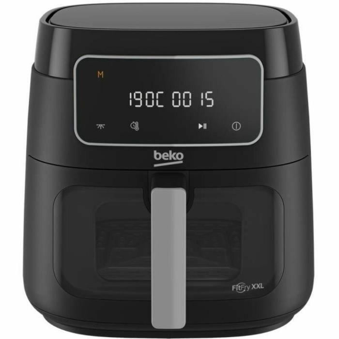 Freidora de aire caliente multifunción - BEKO - FRL3374B - 1900 W - 7,6 L para 2 kg de patatas fritas - Pantalla táctil LCD - Negra