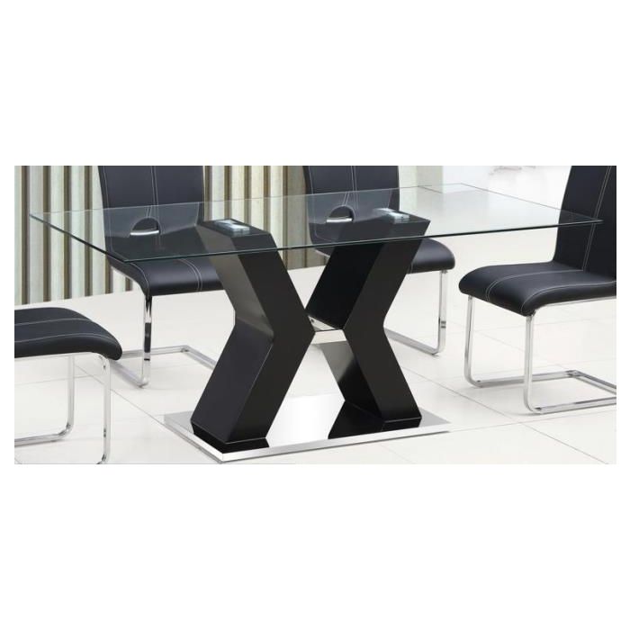 DKD Home Decor Consola Moderna de Entrada Negro en Cristal Templado y MDF, 120 cm Ancho x 40 cm Fondo x 76 cm Alto