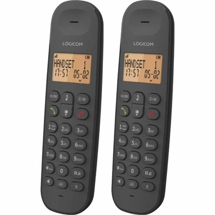 Teléfono fijo inalámbrico - LOGICOM - DECT ILOA 255T DUO - Negro - Con contestador automático 4