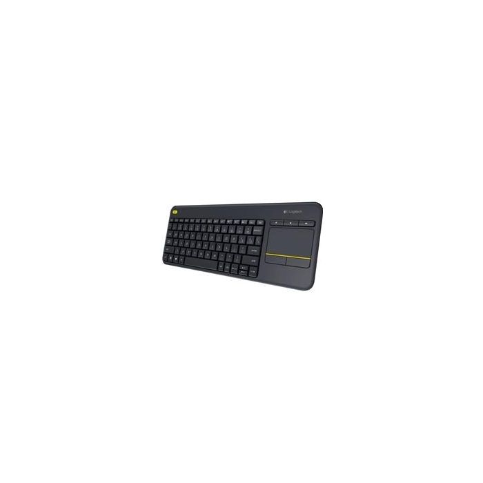 Logitech K400 Plus Teclado Inalámbrico con Touchpad, Alcance de 10m, Pilas de 18 Meses Logitech K400 Plus Teclado Inalámbrico con Touchpad, Alcance de 10m, Pilas de 18 Meses