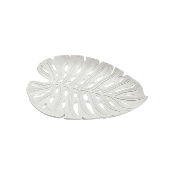 Centro de Mesa Hoja Blanca Versa 23.5x19 cm - Resina (2 Unidades) 1 Centro de Mesa Hoja Blanca Versa 23.5x19 cm - Resina (2 Unidades) 1