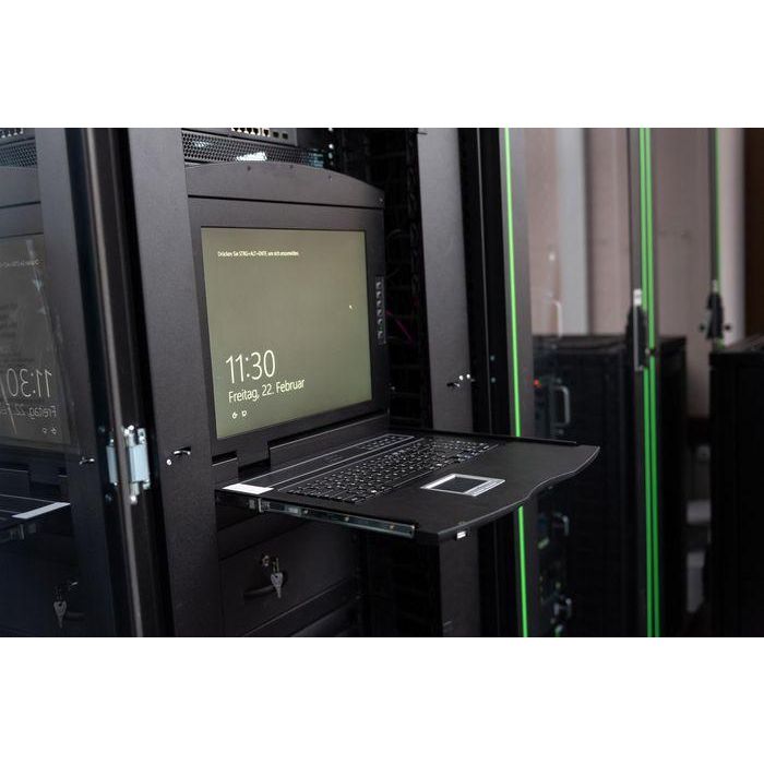 Digitus Modularized 43,2cm (17") TFT console with 16 port KVM, ES keyboard, RAL 9005 black 2 Digitus Modularized 43,2cm (17") TFT console with 16 port KVM, ES keyboard, RAL 9005 black 2