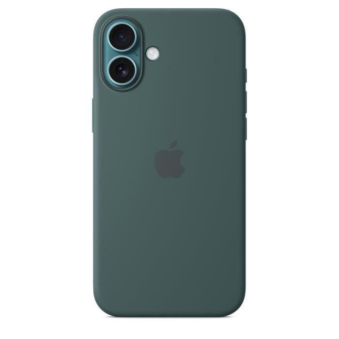 Apple Funda de Silicona con MagSafe para iPhone 16 Plus - Verde Lago 1 Apple Funda de Silicona con MagSafe para iPhone 16 Plus - Verde Lago 1