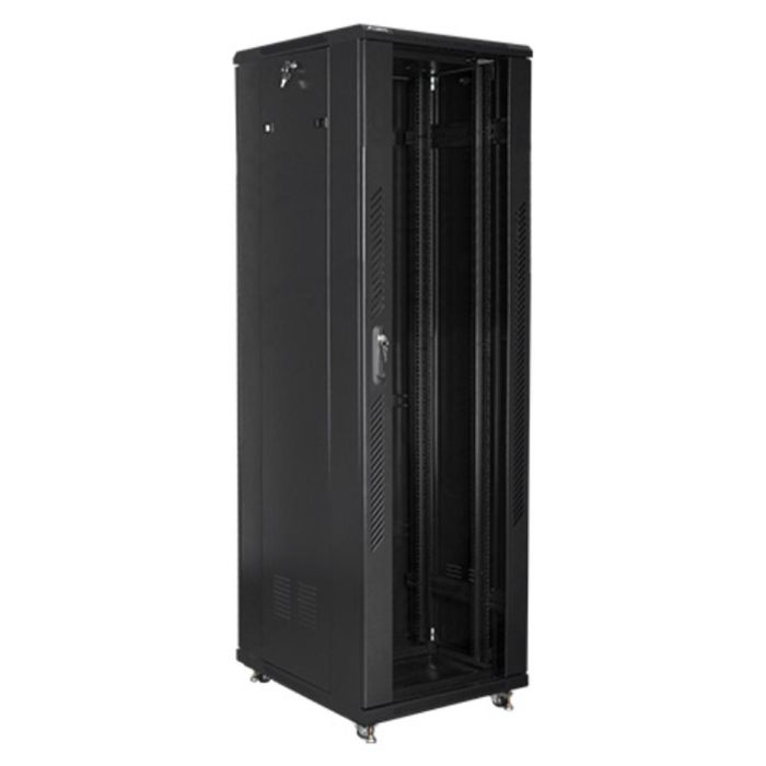 Lanberg FF01-6842-12B Armario Rack Independiente 42U Negro, 800 kg Carga Máxima, con Bloqueo de Teclado 1