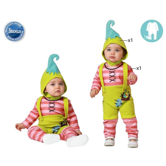 Disfraz Duende Niña Bebé Fantasía 24 Meses Disfraz Duende Niña Bebé Fantasía 24 Meses