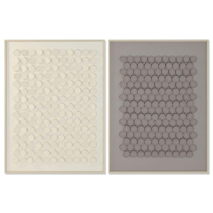 DKD Home Decor Cuadro Moderno Abstracto Gris Beige 120x90 cm Juego de 2 Unidades de Lienzo y PS DKD Home Decor Cuadro Moderno Abstracto Gris Beige 120x90 cm Juego de 2 Unidades de Lienzo y PS