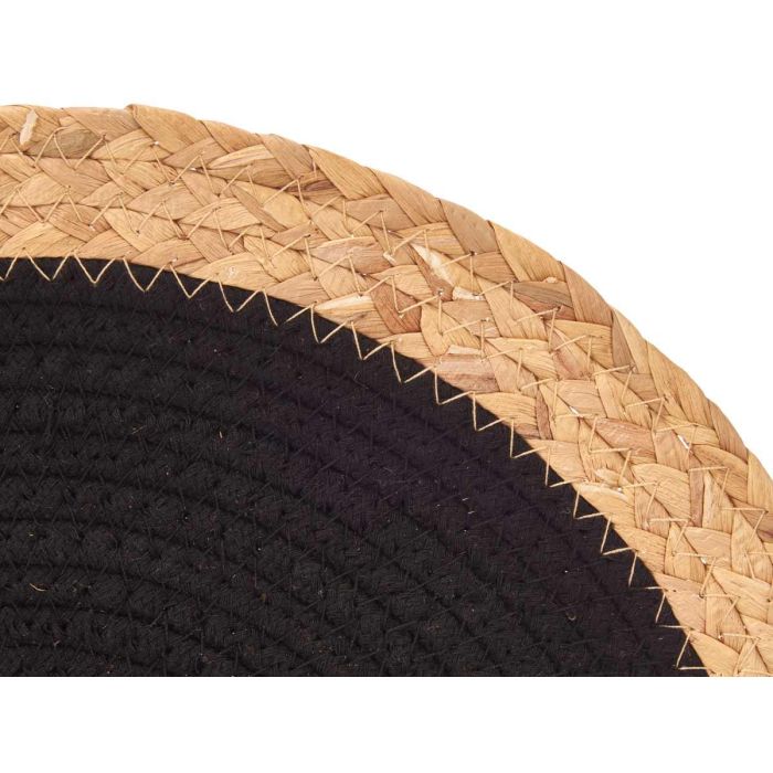 Salvamantel de Esparto Espiral Negro 35 cm Kinvara - Alga y Algodón (24 Unidades) 3 Salvamantel de Esparto Espiral Negro 35 cm Kinvara - Alga y Algodón (24 Unidades) 3