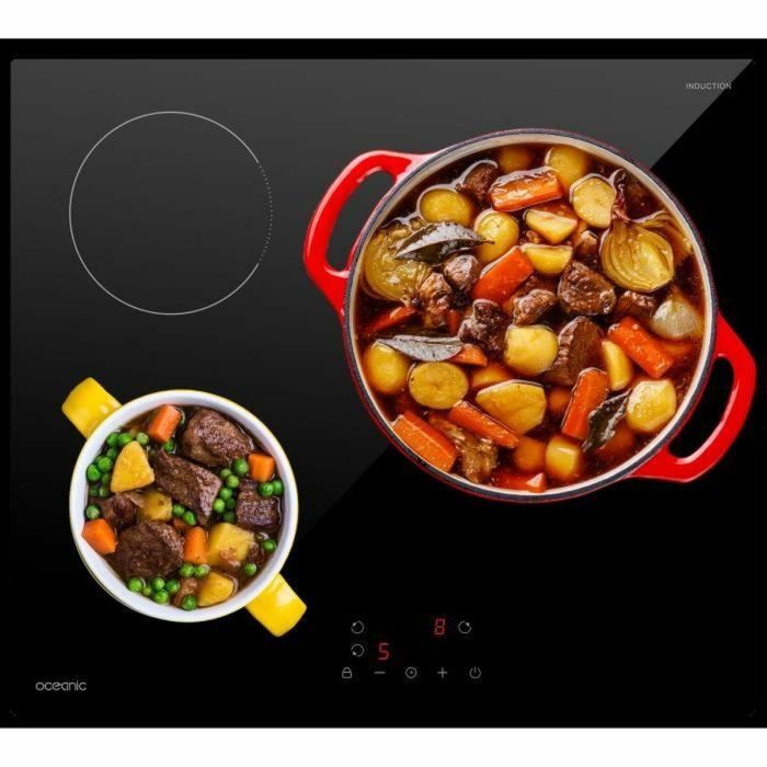 Oceanic OCEATI3Z7B Placa de inducción 3 fuegos L60 x P52 cm 4
