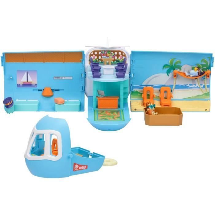 BLUEY BLU0630996176702 - Avión de Bluey Set de Juego Transformable con Figuras y Accesorios 5