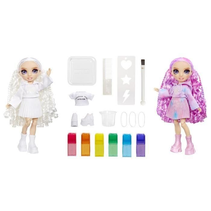 Muñeca rainbow high watercolor & create ojos morados 22 cm con accesorios varios. 3 Muñeca rainbow high watercolor & create ojos morados 22 cm con accesorios varios. 3