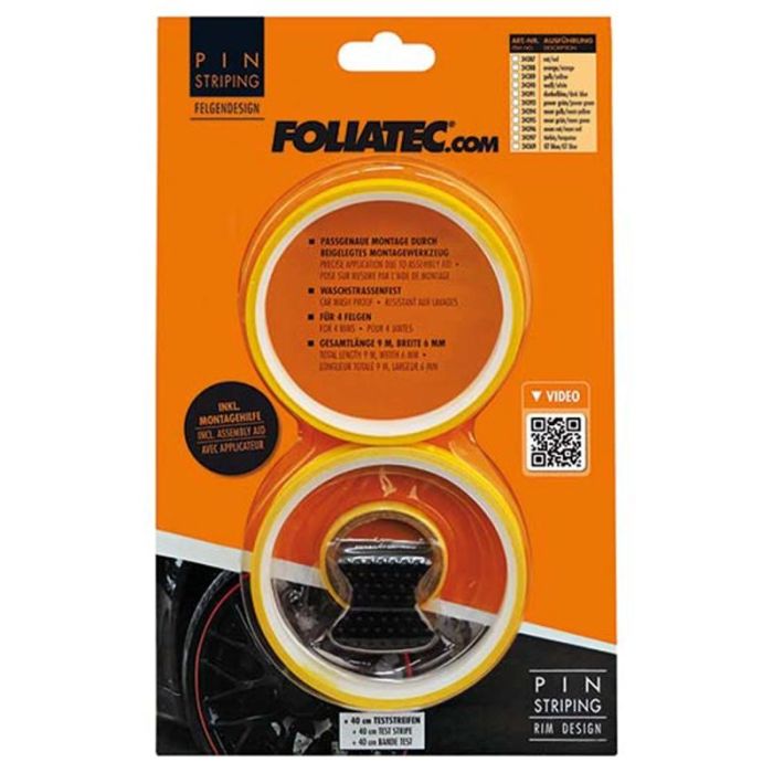 Adhesivo para Llanta Foliatec Amarillo (4 x 2,15 m) 2 Adhesivo para Llanta Foliatec Amarillo (4 x 2,15 m) 2