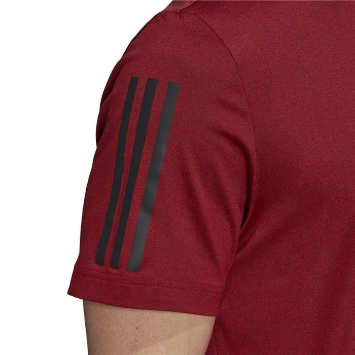Camiseta de Manga Corta Hombre Adidas HK9542 Rojo Oscuro