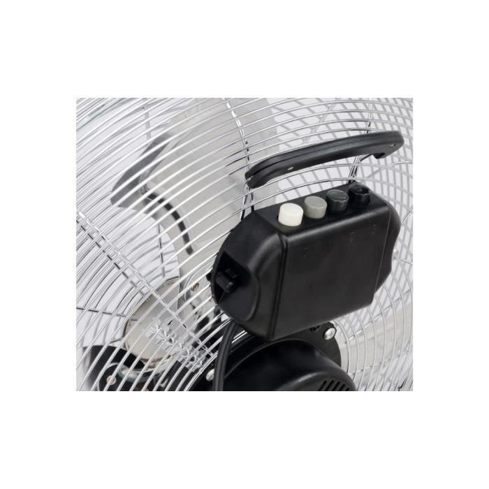 Ventilador de suelo industrial - Ventilador de circulación de aire - OCEANIC - 120 W - 3 velocidades - Ø 45 cm - Cromo 4 Ventilador de suelo industrial - Ventilador de circulación de aire - OCEANIC - 120 W - 3 velocidades - Ø 45 cm - Cromo 4