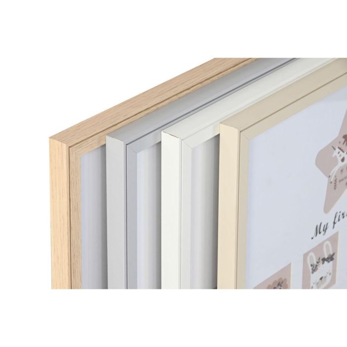 Marco de Fotos Home ESPRIT Cristal Madera MDF 40,5 x 2 x 49,5 cm (4 Unidades) 3 Marco de Fotos Home ESPRIT Cristal Madera MDF 40,5 x 2 x 49,5 cm (4 Unidades) 3