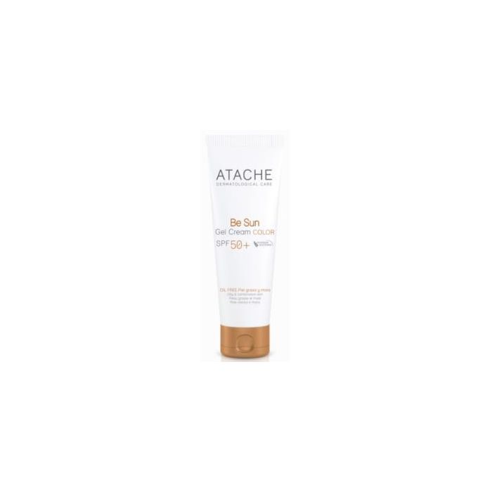 Atache Be Sun Gel-Crema Color SPF 50+ 50ml Protector Solar Facial con Color