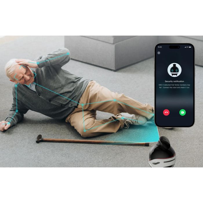 Enabot EBO X Robot 4K con Cámara Gimbal, VSLAM, Alexa, Proyector y Control por Voz para Mascotas y Hogar 4 Enabot EBO X Robot 4K con Cámara Gimbal, VSLAM, Alexa, Proyector y Control por Voz para Mascotas y Hogar 4