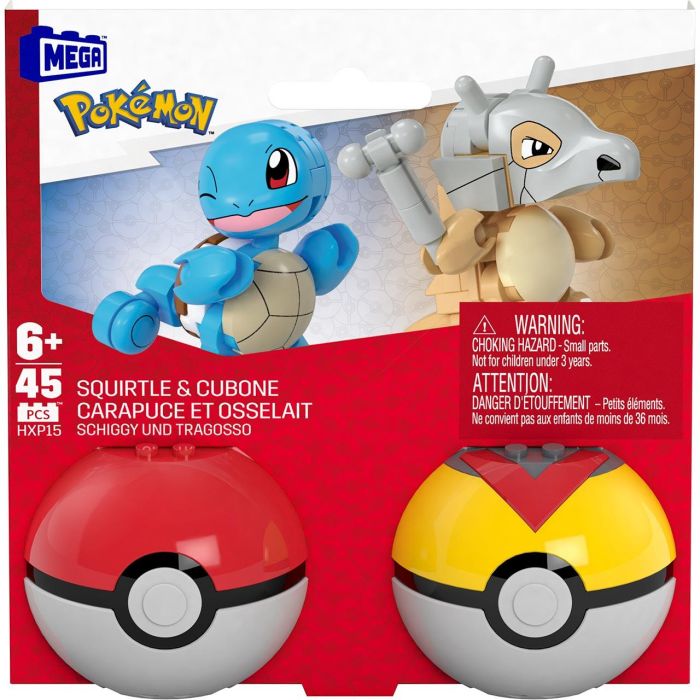 Mega Construx Pokemon Pack 2 Squirtle Y Cubone Hxp15 1