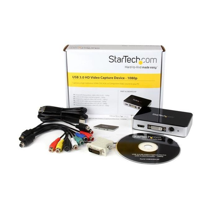 Capturadora Video Gaming Startech USB3HDCAP USB 3.0 HDMI DVI VGA 3 Capturadora Video Gaming Startech USB3HDCAP USB 3.0 HDMI DVI VGA 3
