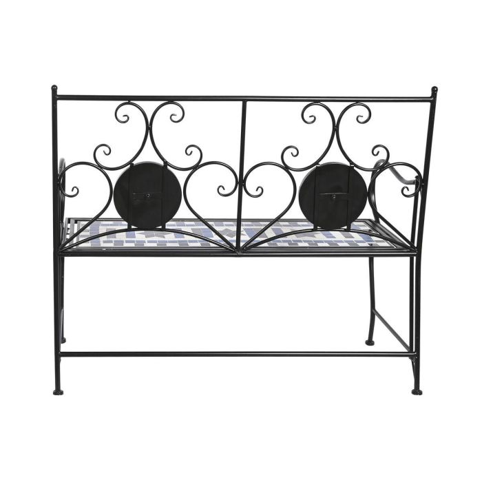 Banco DKD Home Decor Cerámica Mosaico Negro Metal Multicolor (111 x 54 x 88 cm) 2 Banco DKD Home Decor Cerámica Mosaico Negro Metal Multicolor (111 x 54 x 88 cm) 2