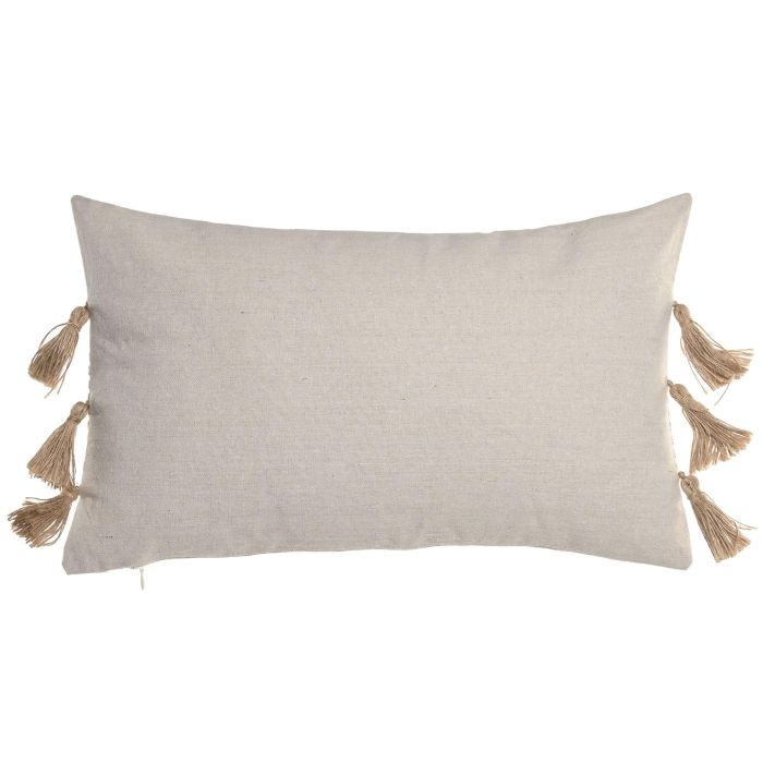 Cojin Boho DKD Home Decor Natural 50 x 30 cm (2 Unidades) 2 Cojin Boho DKD Home Decor Natural 50 x 30 cm (2 Unidades) 2