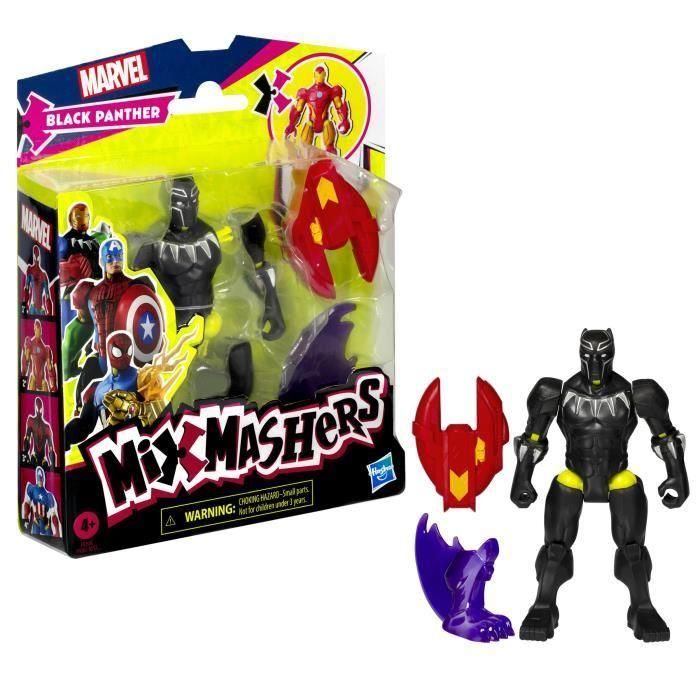 Figura de Black Panther de Marvel Avengers de MixMashers para combinar y combinar con accesorios