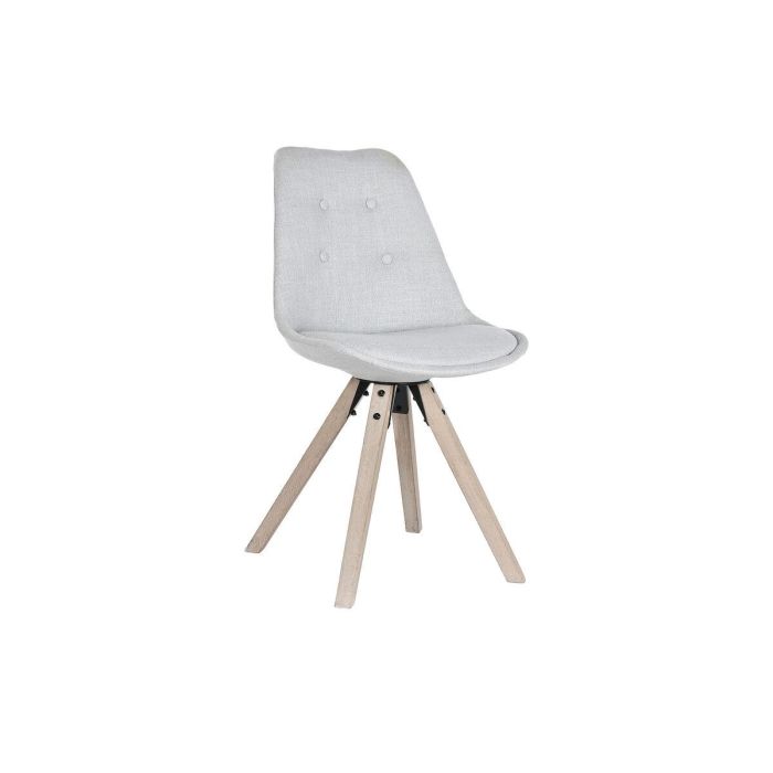 Silla Scandi DKD Home Decor Gris Claro 55 x 84 x 48 cm Silla Scandi DKD Home Decor Gris Claro 55 x 84 x 48 cm
