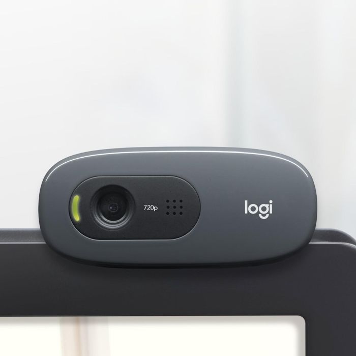 Logitech C270 Webcam HD 720p para Videollamadas y Grabación, Micrófono Reducción Ruido, Ajuste Luz Auto, Clip Universal 6