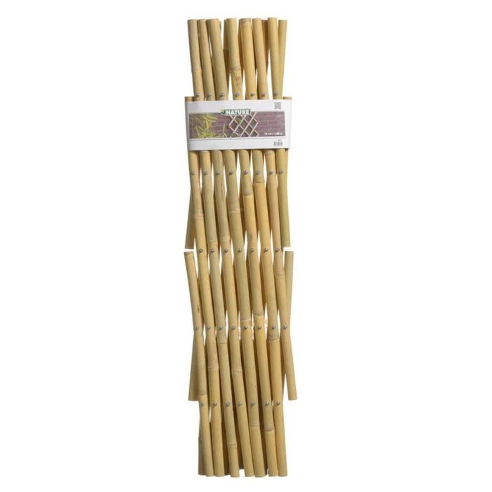 Nature Enrejado extensible de bambú natural Marrón 70x180cm. Celosía adaptable para facilitar el crecimiento de plantas trepadoras y decorar paredes. 1 Nature Enrejado extensible de bambú natural Marrón 70x180cm. Celosía adaptable para facilitar el crecimiento de plantas trepadoras y decorar paredes. 1