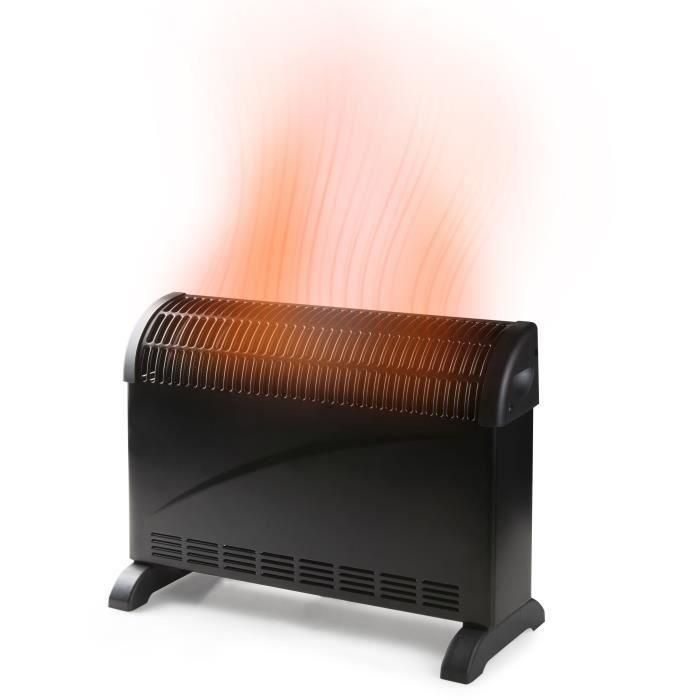 Convector turbo - 2000 W - DOMO - DO7350CH - 52,5 x 38,8 x 19,5 cm - Negro 4 Convector turbo - 2000 W - DOMO - DO7350CH - 52,5 x 38,8 x 19,5 cm - Negro 4