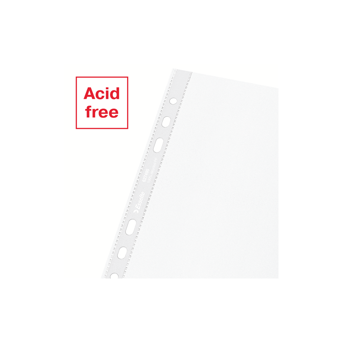 Esselte 627495 Caja 100 Fundas Polipropileno Multitaladro Reforzada Piel A5 Recycle 70 Micras 3