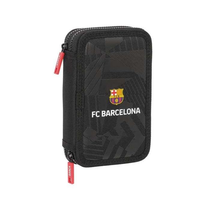 Plumier Escolar Safta Doble Pequeño 29 Piezas F.C. Barcelona Black 40x125x195 mm Plumier Escolar Safta Doble Pequeño 29 Piezas F.C. Barcelona Black 40x125x195 mm