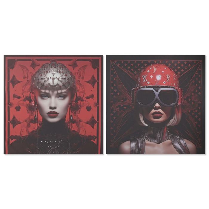 Lienzo Home ESPRIT Lienzo 120 x 3 x 120 cm