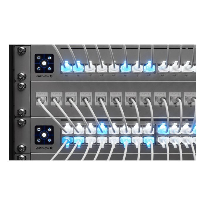 Ubiquiti UACC-Cable-Patch-EL-5M-W Cable de red Etherlighting Cat6 RJ-45 a RJ-45 5m Blanco Translúcido