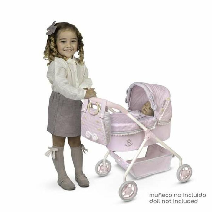 Decuevas Coche de Muñeca Sophie para Muñecas hasta 42 cm, Metal, Plástico, Poliéster. Medidas 35x50x56 cm. Edad +3 años. 2 Decuevas Coche de Muñeca Sophie para Muñecas hasta 42 cm, Metal, Plástico, Poliéster. Medidas 35x50x56 cm. Edad +3 años. 2