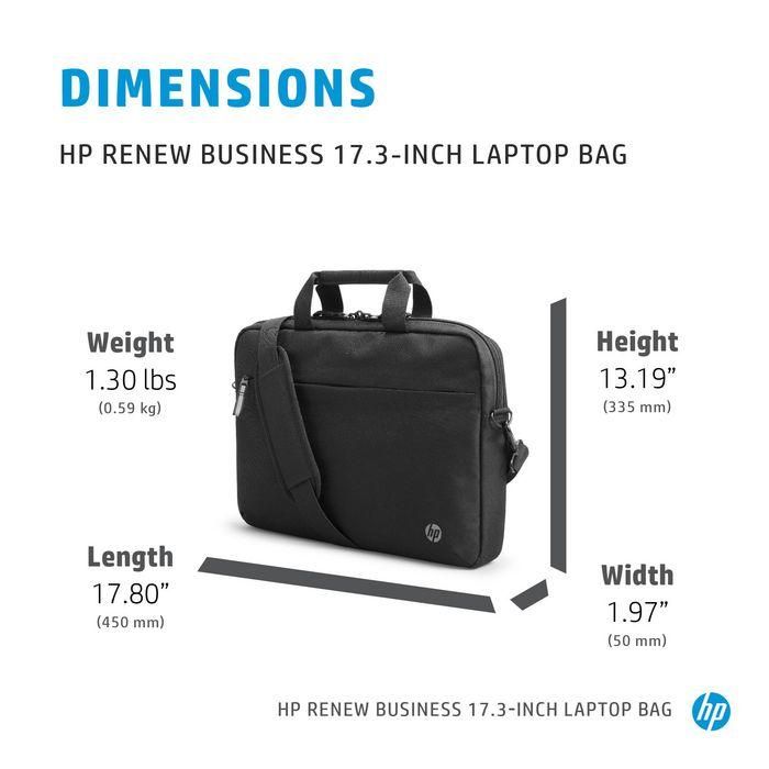HP Renew Business Maletín para portátil de 17.3 pulgadas - Bolsa duradera y ecológica 3