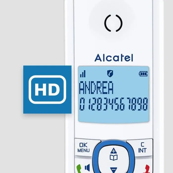 Alcatel F530 Voice Bleu Teléfono Inalámbrico con Identificador de Llamadas y Manos Libres - Azul Alcatel F530 Voice Bleu Teléfono Inalámbrico con Identificador de Llamadas y Manos Libres - Azul