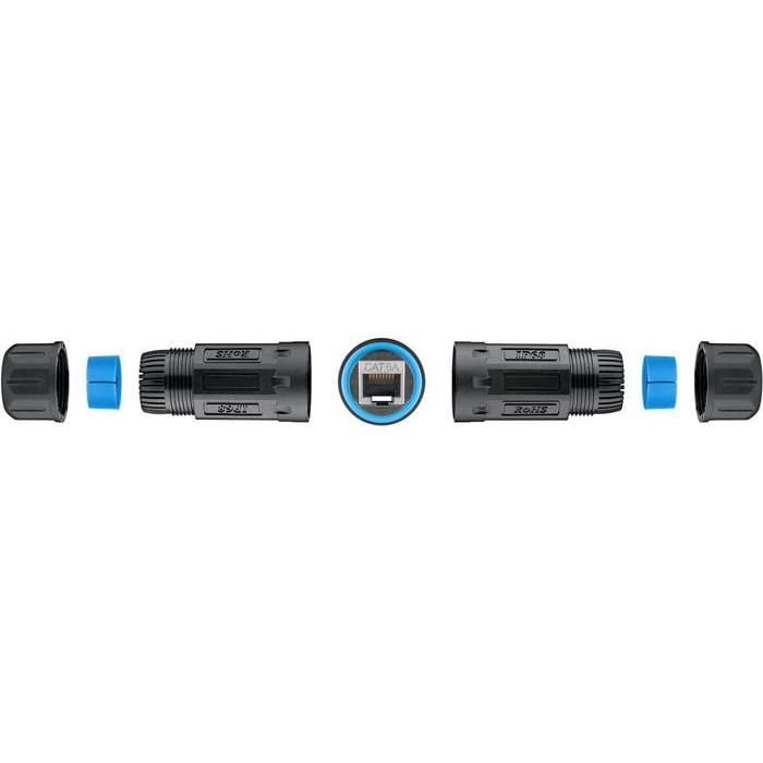 Lanview Acoplador de Cable RJ45 IP68 CAT6A/Cat7 STP para Diámetro Máximo 1.45mm 2