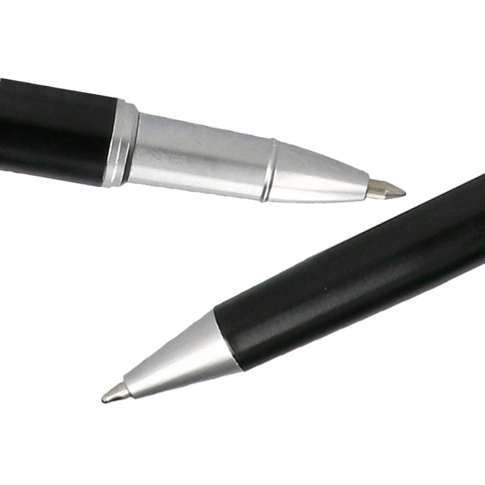 Belius Juego Bolígrafo y Roller Norwich Cuerpo Negro Mate y Detalles Cromados Satinados en Caja Regalo 5 Belius Juego Bolígrafo y Roller Norwich Cuerpo Negro Mate y Detalles Cromados Satinados en Caja Regalo 5