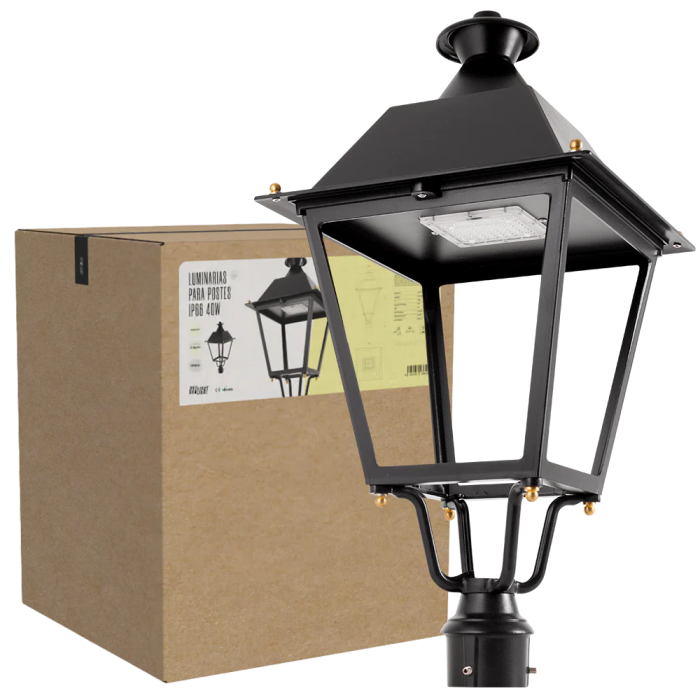 BX3 Light Luminaria LED Villa 40W [BX3-1019A-40W-CW], 5.600 Lumenes, 6.000K, IP66, LED CREE, Driver Inventronics, 100.000 horas