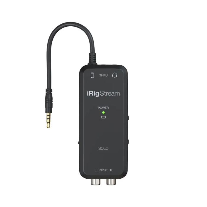 IKMULTIMED Irig Stream Solo Interfaz de Audio Portátil con Dimensiones 16x5.5x16 cm 3