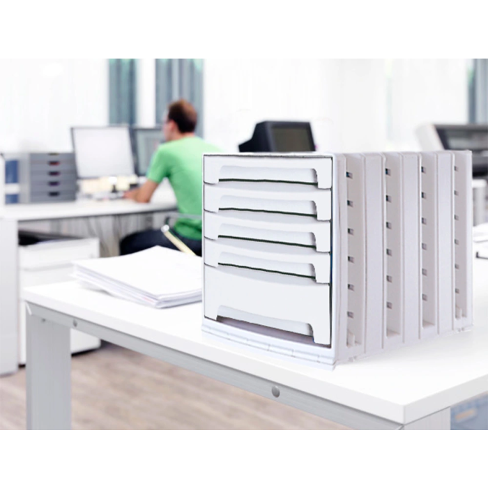 Archivo 2000 Fichero Cajones Sobremesa 305x370x215 mm Organizador 5 Cajones Gris Opaco 4 Archivo 2000 Fichero Cajones Sobremesa 305x370x215 mm Organizador 5 Cajones Gris Opaco 4