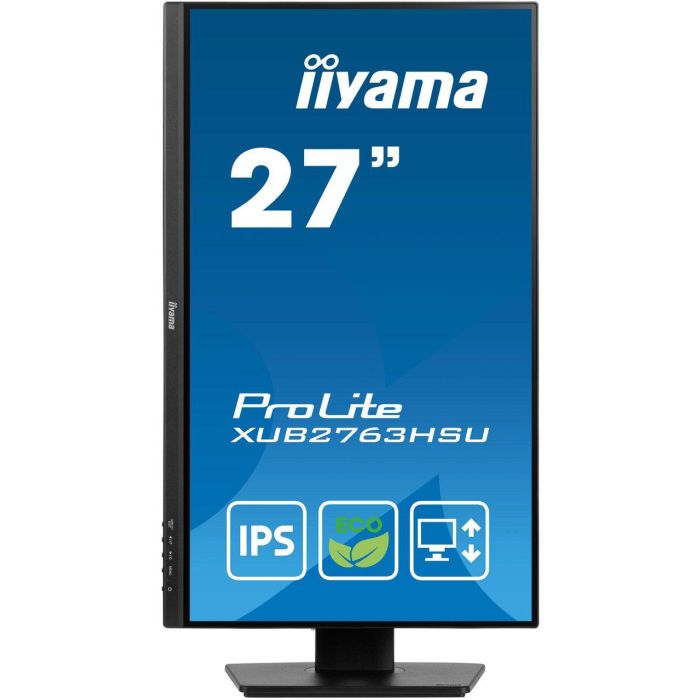 iiyama XUB2763HSU-B1 Monitor Prolite 27" FHD IPS 100Hz 3ms HDMI DP USB, Giro, Altura Ajustable, VESA, Negro 12