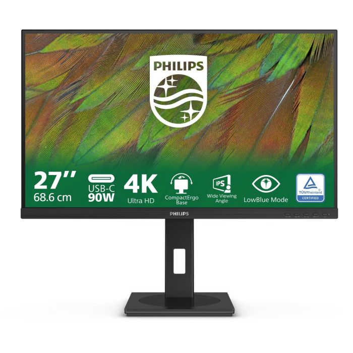 Philips 27B1U3900 Monitor 27" 4K Ultra HD IPS, USB-C 90W, 2xHDMI, DisplayPort, Negro
