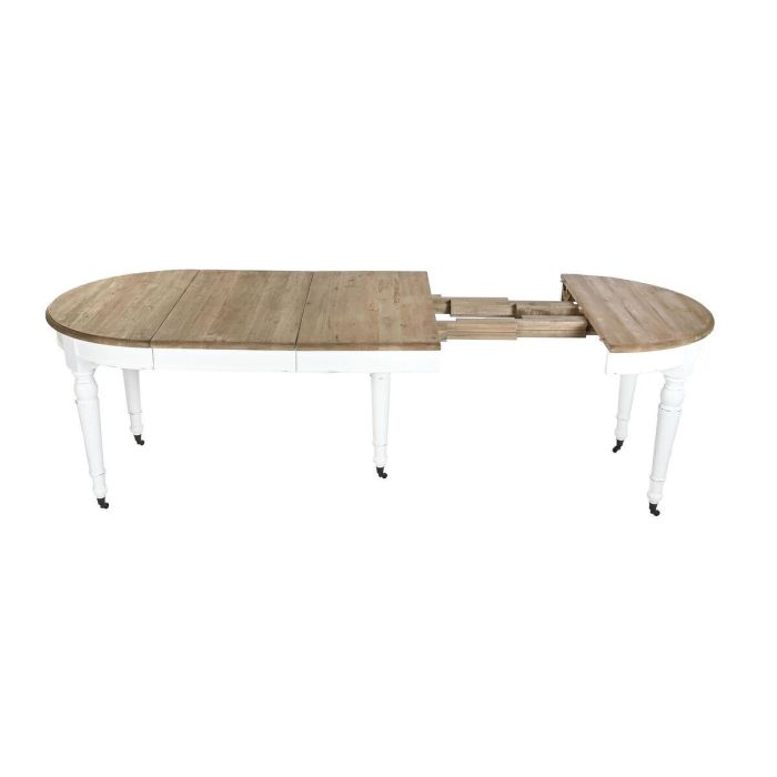 Mesa de Comedor Home ESPRIT Blanco Abeto 100 x 100 x 78 cm 10
