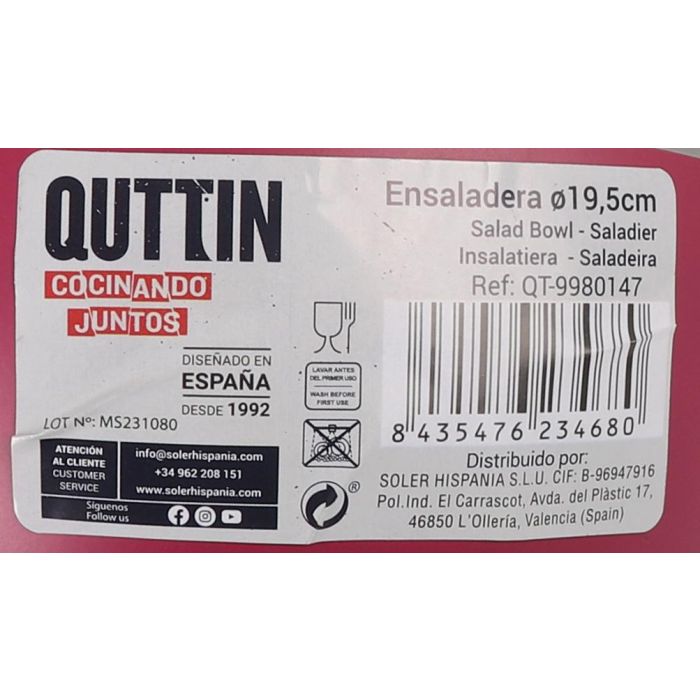 # (F) -48-Ensaladera.Ac.Ø19.5Cm 4Cols. Surt"Qu (16 Unidades) 5 # (F) -48-Ensaladera.Ac.Ø19.5Cm 4Cols. Surt"Qu (16 Unidades) 5