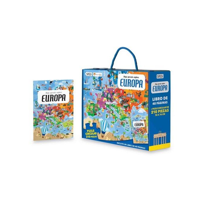 Puzle Sassi Manolito Books Europa 210 Piezas (+6 Años)