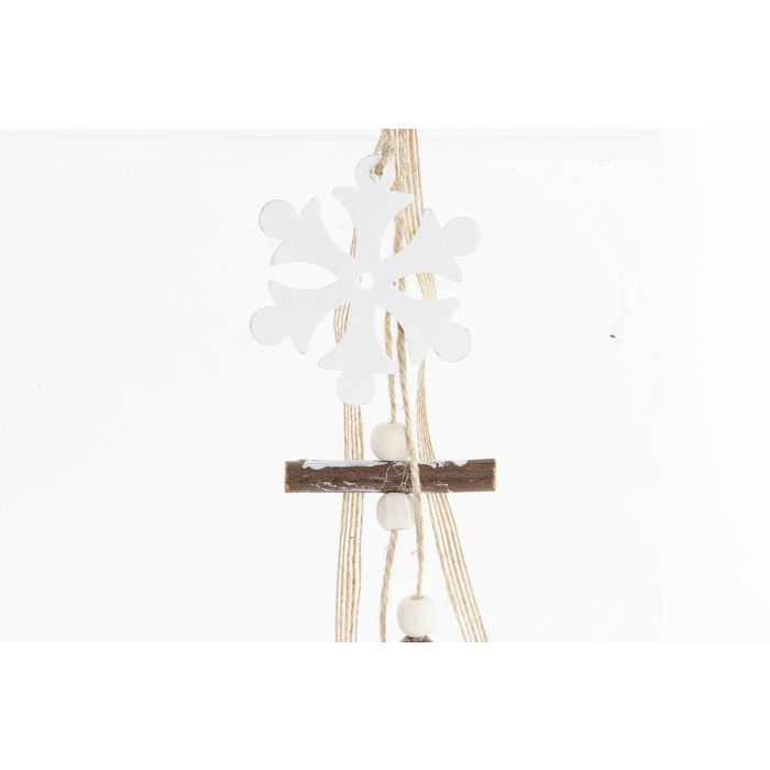 DKD Home Decor Decoración Colgante Navideña Alpina en Madera, Tonos Multicolor y Natural, 65 cm de Altura, Lote de 12 Unidades 1