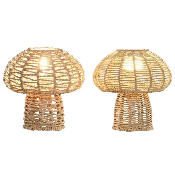 Lampara Sobremesa Tropical DKD Home Decor Marron 18 x 18 x 18 cm (4 Unidades) 1 Lampara Sobremesa Tropical DKD Home Decor Marron 18 x 18 x 18 cm (4 Unidades) 1