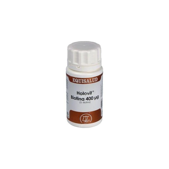 Holovit Biotina 50 Cápsulas: Metabolismo Energético, Piel y Cabello Sanos, Sistema Nervioso. Apto para Vegetarianos