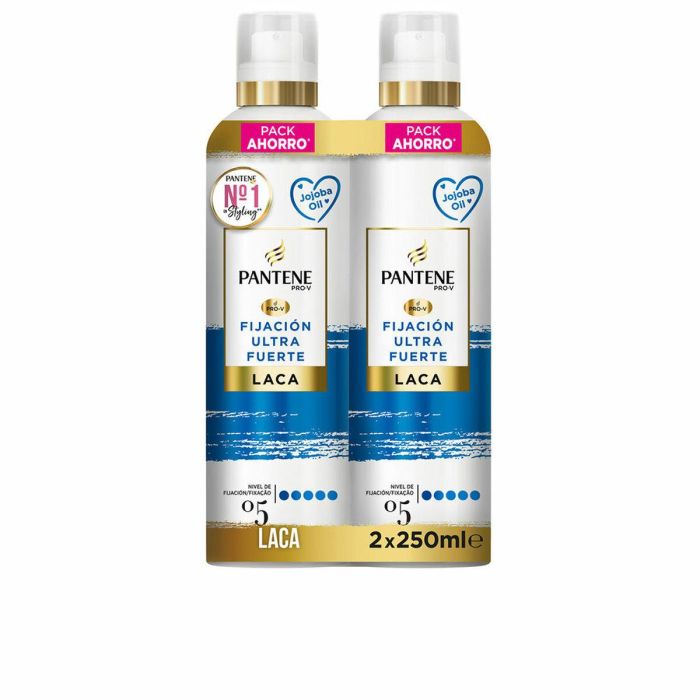 Pantene Laca Capilar Ultra Fuerte para Todo Tipo de Cabello, Fijación Prolongada, Protección UV y Humedad, Lote 2x250ml Pantene Laca Capilar Ultra Fuerte para Todo Tipo de Cabello, Fijación Prolongada, Protección UV y Humedad, Lote 2x250ml